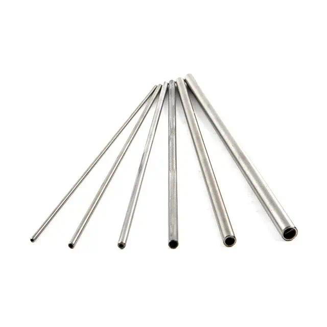 ERW圆形304不锈钢毛细管管道OD 8mm 10毫米Sliver空心圆管