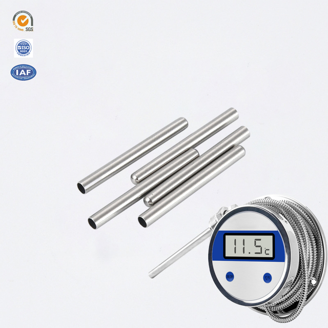定制的高精度304/316不锈钢温度传感器管