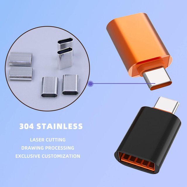 专利耐用且光滑的不锈钢C型充电器 - 与耐用质量的广泛兼容性